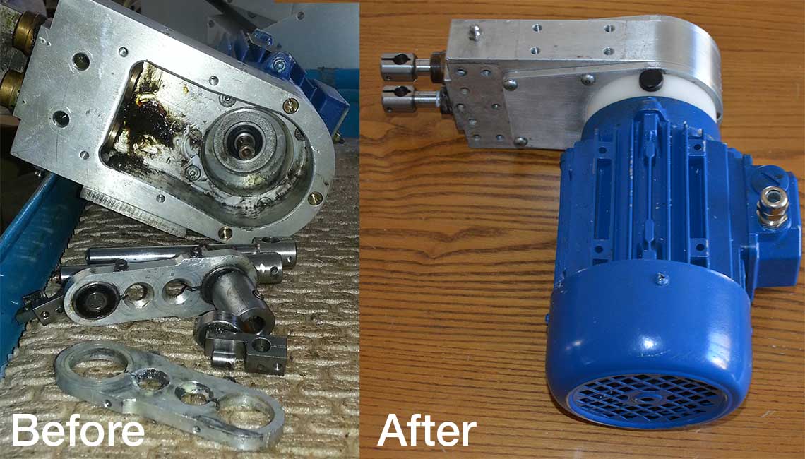 Knife Gearbox Rebuild Before & After